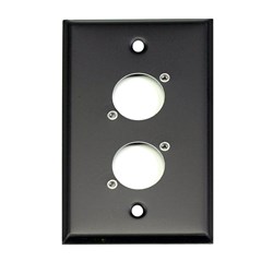 Whirlwind Wall Plate - 2 Gang Stainless Steel Blank